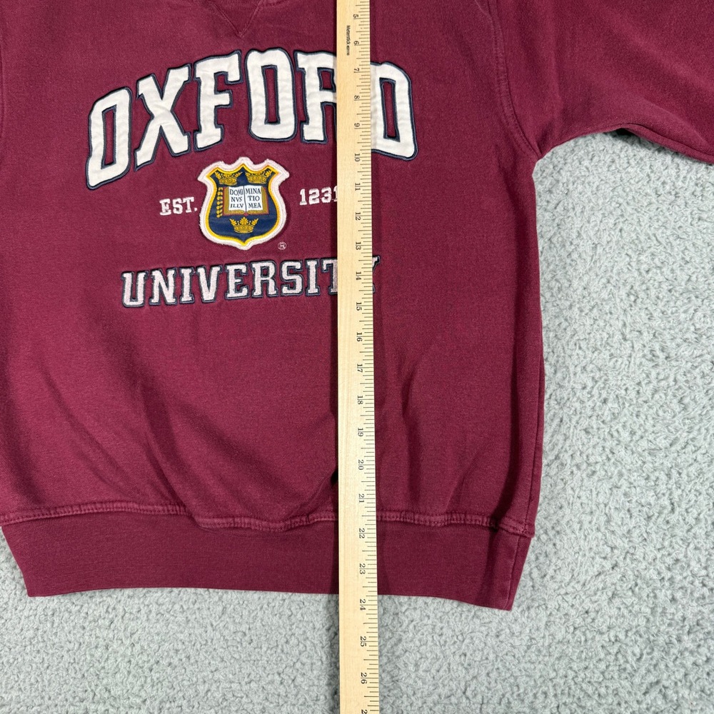 Oxford University Sweatshirt Size Small Maroon Pullover College Logo - Picture 7 of 8